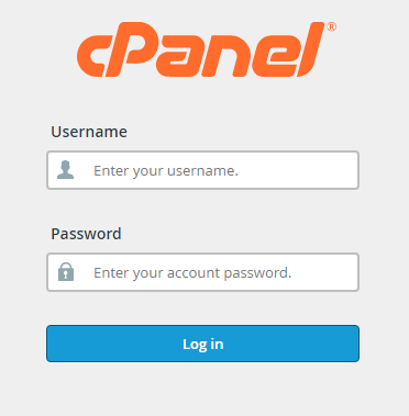 access cpanel control panel