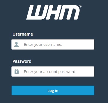 Access WHM