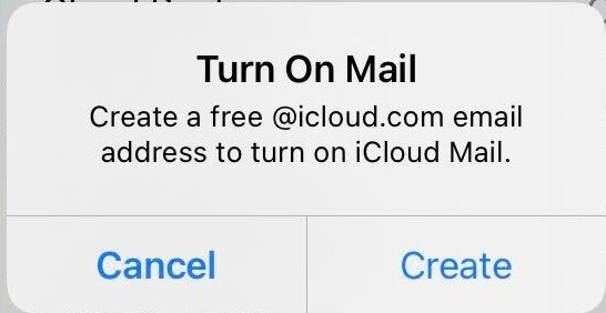 Turn on iCloud Mail