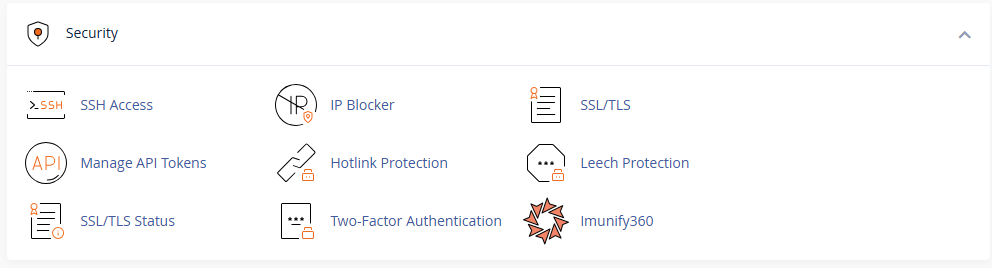 Security in cPanel