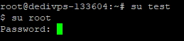 su command as root