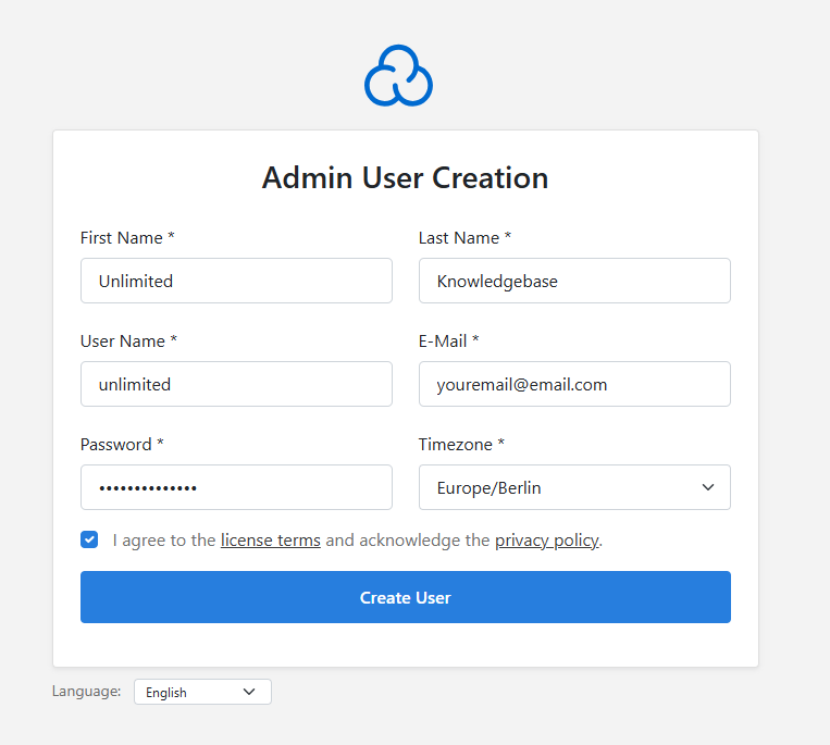 Create CloudPanel Admin User