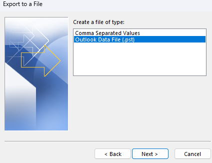 Outlook Data File